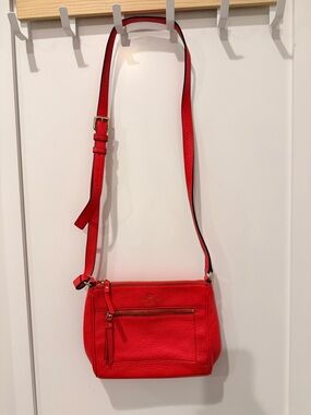 Kate Spade Red Leather Crossbody Bag